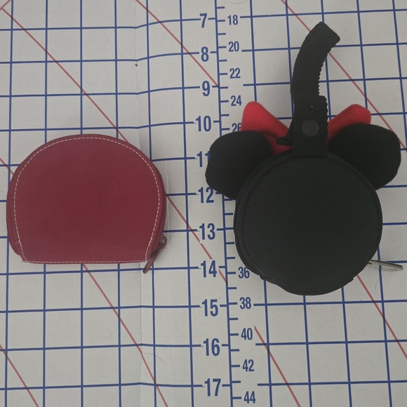 DISNEY Baby Black and Red Bow Pacifier Pouch/ Coin Pouch - Picture 3 of 6